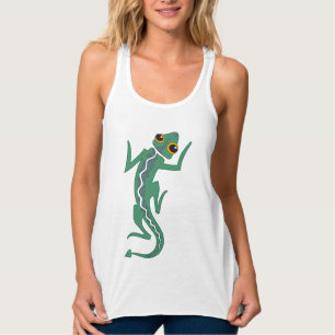 Camiseta Con Tirantes Buggi Green Lizard Artistic Clipart-27847
