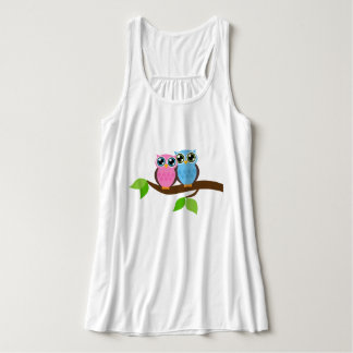 Camiseta Con Tirantes Búho romántico dulce