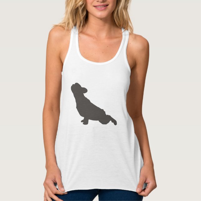 Camiseta Con Tirantes Bulldog francés Yoga Pose (Anverso)