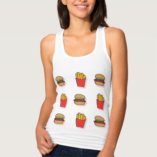Camiseta Con Tirantes Burger & Fries (Anverso)
