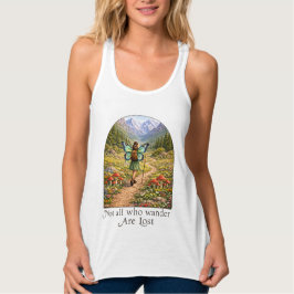 Camiseta Con Tirantes Butterfly Fairy Mountain Hiker | Fairycore Flower