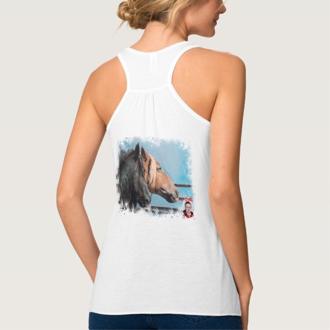 Camiseta Con Tirantes Caballos (Reverso)