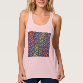 Camiseta Con Tirantes Cabecera de ajuste delgado con flores superior - m