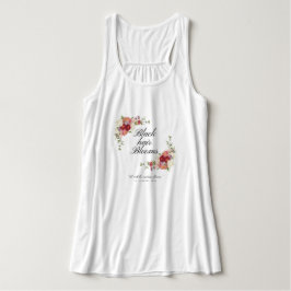 Camiseta Con Tirantes "Cabello Negro Florece" Tanque Primavera Heritage 