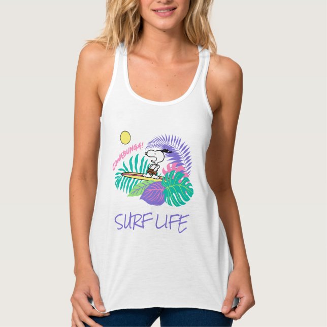 Camiseta Con Tirantes Cacahuetes | Cowabunga Snoopy (Anverso)