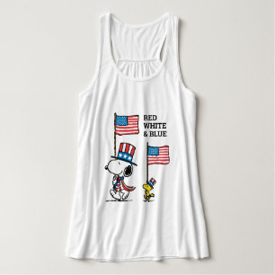 Camiseta Con Tirantes Cacahuetes   Snoopy & Woodstock Uncle Sams