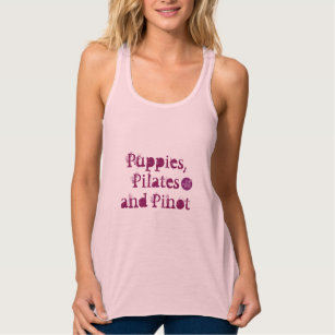 Camiseta Con Tirantes Cachorros, Pilatos y Pinot por angelinapilados T-S