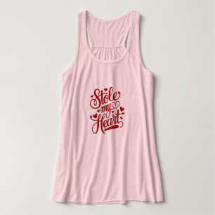 Camiseta Con Tirantes Cadenas De Corazón Adjuntas