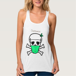 Camiseta Con Tirantes Calavera Con Máscara De Máscara Thunder_Cove