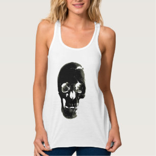 Camiseta Con Tirantes Calavera negra - Imagen negativa