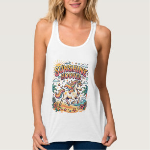 Camiseta Con Tirantes Calcomanía comercial de pezuñas soleadas de unicor