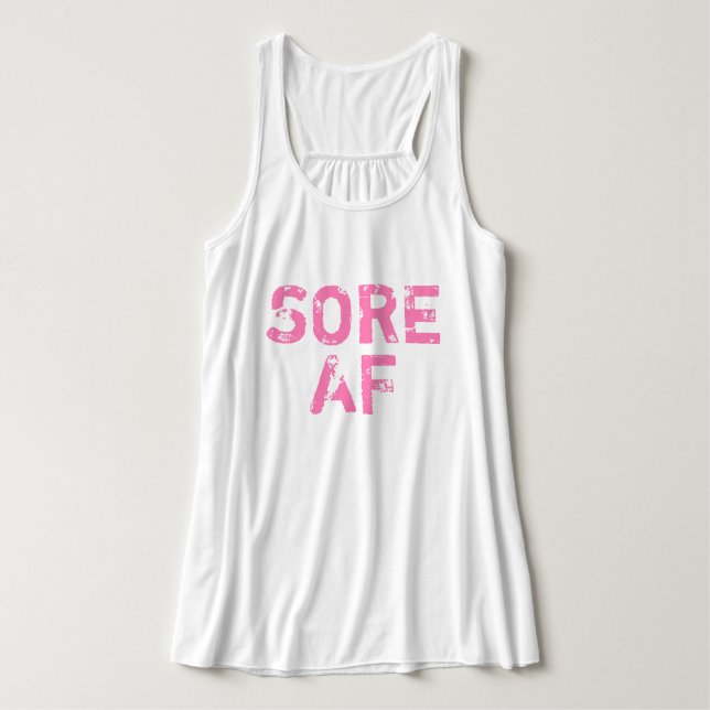 Camiseta Con Tirantes Caliente rosado con problemas para el entrenamient (Diseño del anverso)