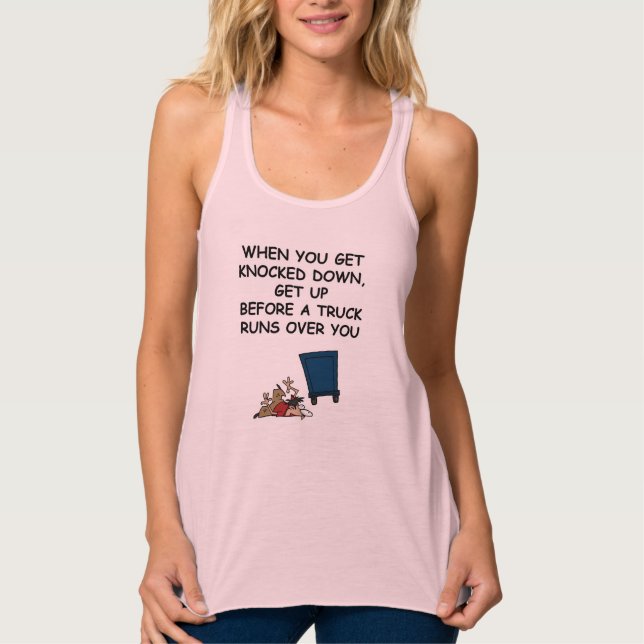 Camiseta Con Tirantes Camión de camiones para mujeres (Anverso)