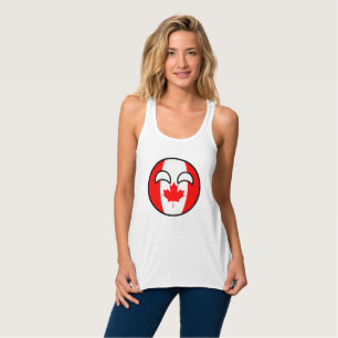 Camiseta Con Tirantes Canadá Geeky que tiende divertido Countryball