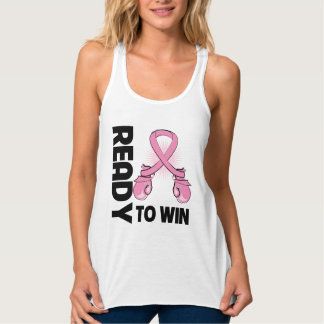 Camiseta Con Tirantes Cáncer De Mama Listo Para Ganar