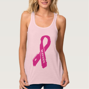 Camiseta Con Tirantes Cáncer de pecho rasgado guerrero de la cinta…