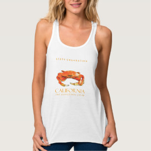 Camiseta Con Tirantes Cangrejo de Dungeness Crustáceo del Territorio de