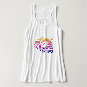 Camiseta Con Tirantes Canto de mayor tamaño para mujeres sirenas más gra