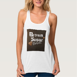 Camiseta Con Tirantes Canto de naipes marrones