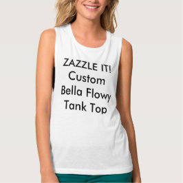 Camiseta Con Tirantes Canto musculoso de mujer Personalizado en blanco