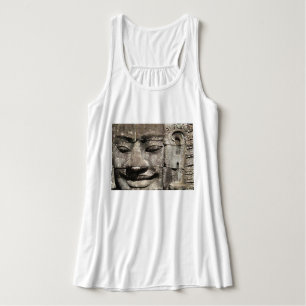 Camiseta Con Tirantes Cara de piedra jemer... Templo de Bayon, Camboya