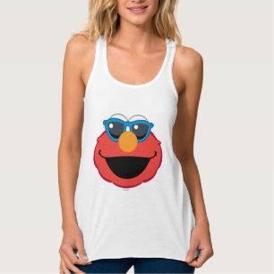 Camiseta Con Tirantes Cara sonriente Elmo con gafas de sol