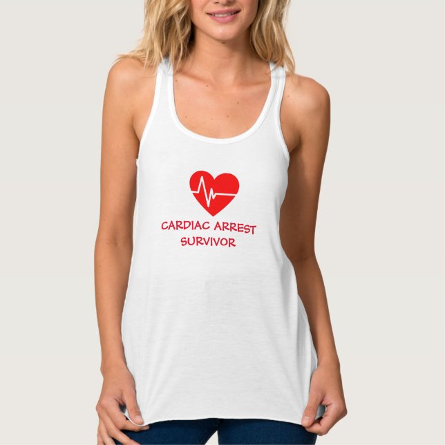 Camiseta Con Tirantes Cardiac Arrest Survivor (Anverso)