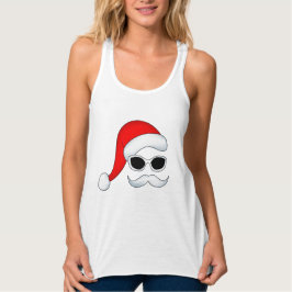 Camiseta Con Tirantes Casilla del Tank Básico de Santa Mujeres