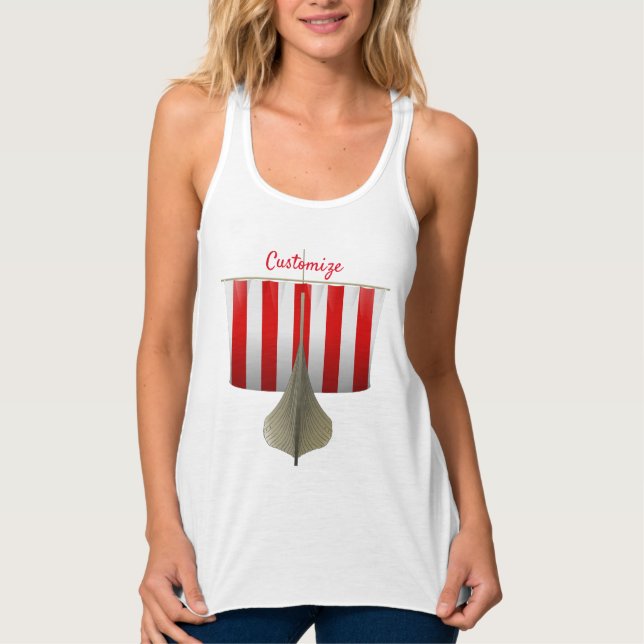 Camiseta Con Tirantes Casilla del tanque Thunder_Cove del barco de Viaje (Anverso)