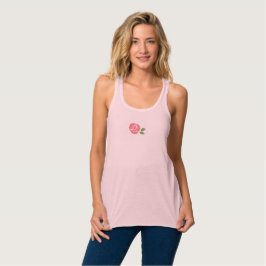 Camiseta Con Tirantes Casilla rosada con Rosa