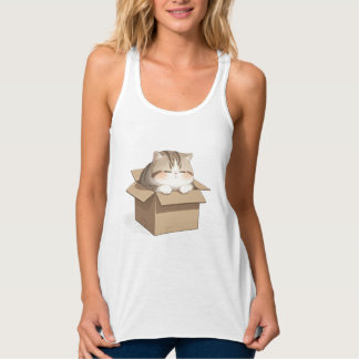 Camiseta Con Tirantes Cat in the Box Shirt