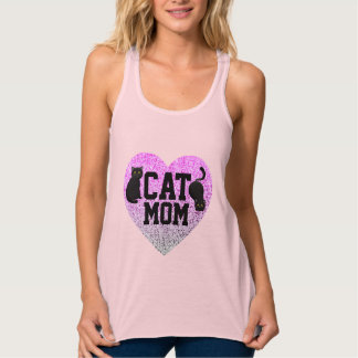 CAMISETA CON TIRANTES CAT MOM T-SHIRTS FAUX PURPURINA