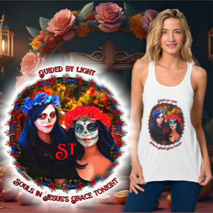 Camiseta Con Tirantes Catrinas Guiadas por la Luz 1718