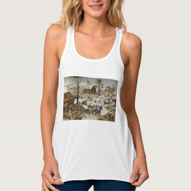 Camiseta Con Tirantes Censo en Belén (por Pieter Bruegel) (Anverso)