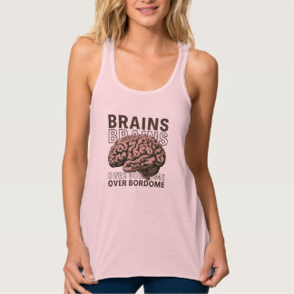 Camiseta Con Tirantes Cerebros Sobre Aburrimiento