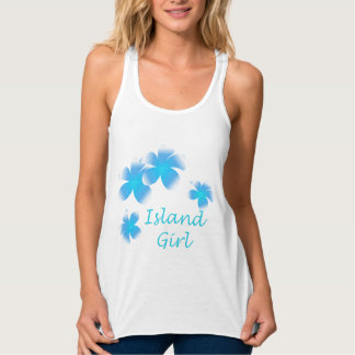 Camiseta Con Tirantes Chica de la isla de Luau Tropical