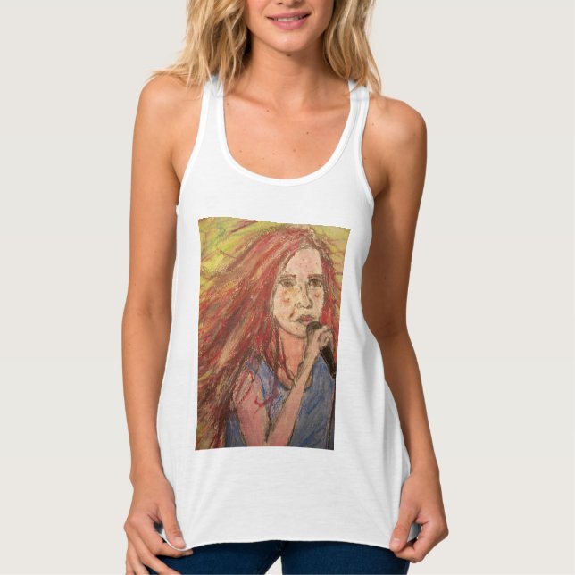 Camiseta Con Tirantes Chica de rock (Anverso)