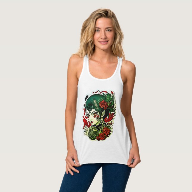 Camiseta Con Tirantes Chica gótico (Anverso completo)