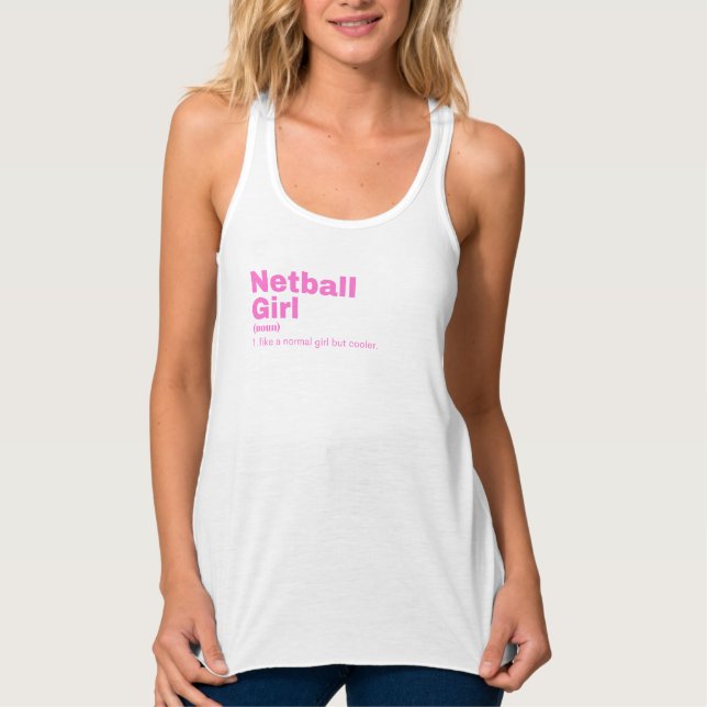 Camiseta Con Tirantes Chica - Netball (Anverso)