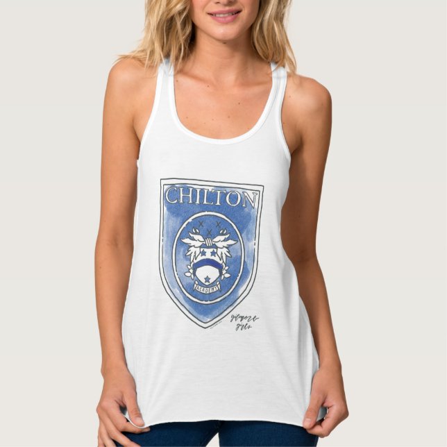 Camiseta Con Tirantes Chicas Gilmore | Insignia acuarela de la Academia  (Anverso)