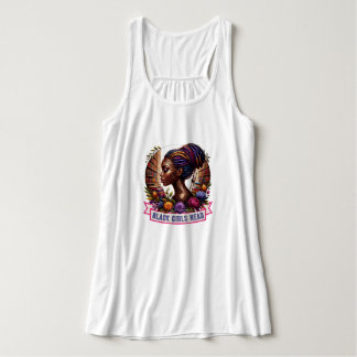 Camiseta Con Tirantes Chicas Negras Leen | Tanque de hombros descubierto