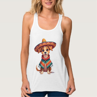 Camiseta Con Tirantes Chihuahua  México  Cinco de Mayo  Perro Divertido 