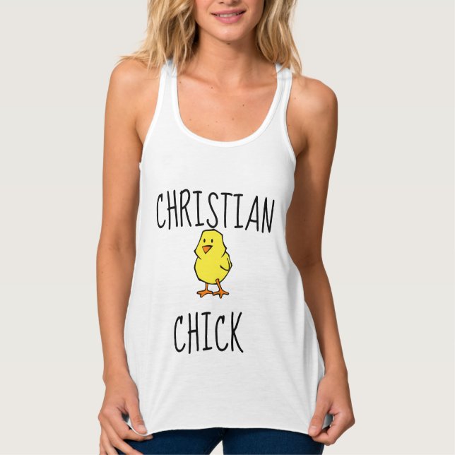 CAMISETA CON TIRANTES CHRISTIAN CHICK (Anverso)