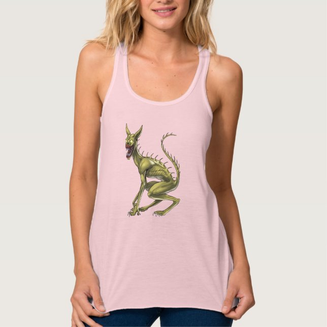 Camiseta Con Tirantes Chupacabra Cryptid Bebe (Anverso)