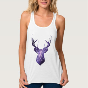 Camiseta Con Tirantes Ciervo galaxia