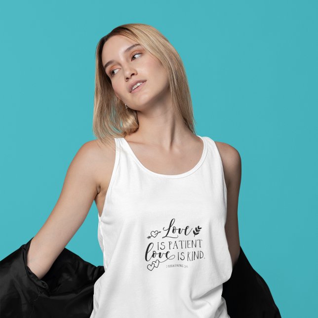 Camiseta Con Tirantes Cita bíblica inspiradora de mujer blanca superior (Subido por el creador)