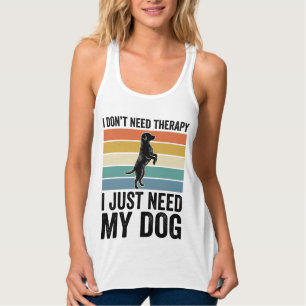 Camiseta Con Tirantes Cita de Terapia para Amantes de Perros Diseño de G