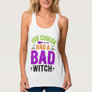 Camiseta Con Tirantes Cita divertida de bruja mala de Halloween Diseño d