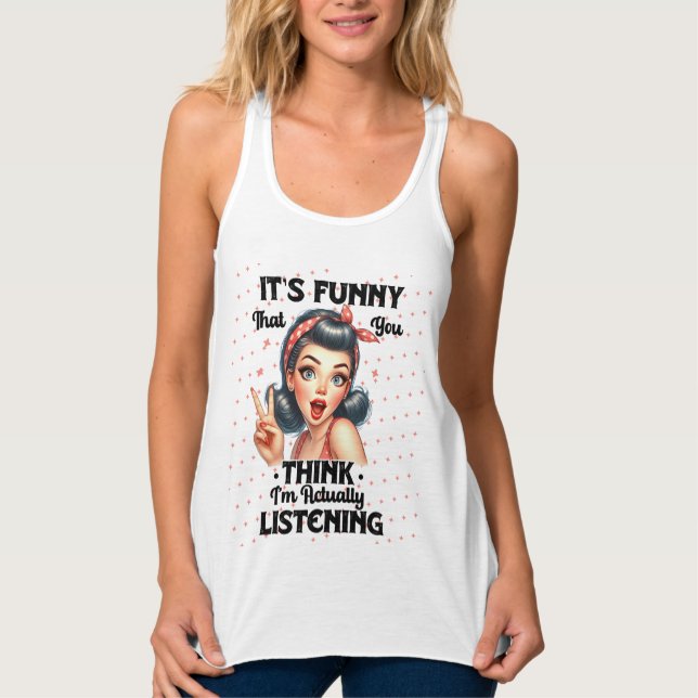 Camiseta Con Tirantes Cita graciosa sarcástica cosa de Chicas (Anverso)