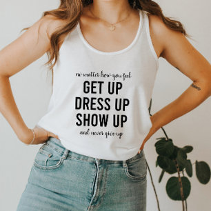 Camiseta Con Tirantes Cita motivadora Gym Fitness Nunca se rinde